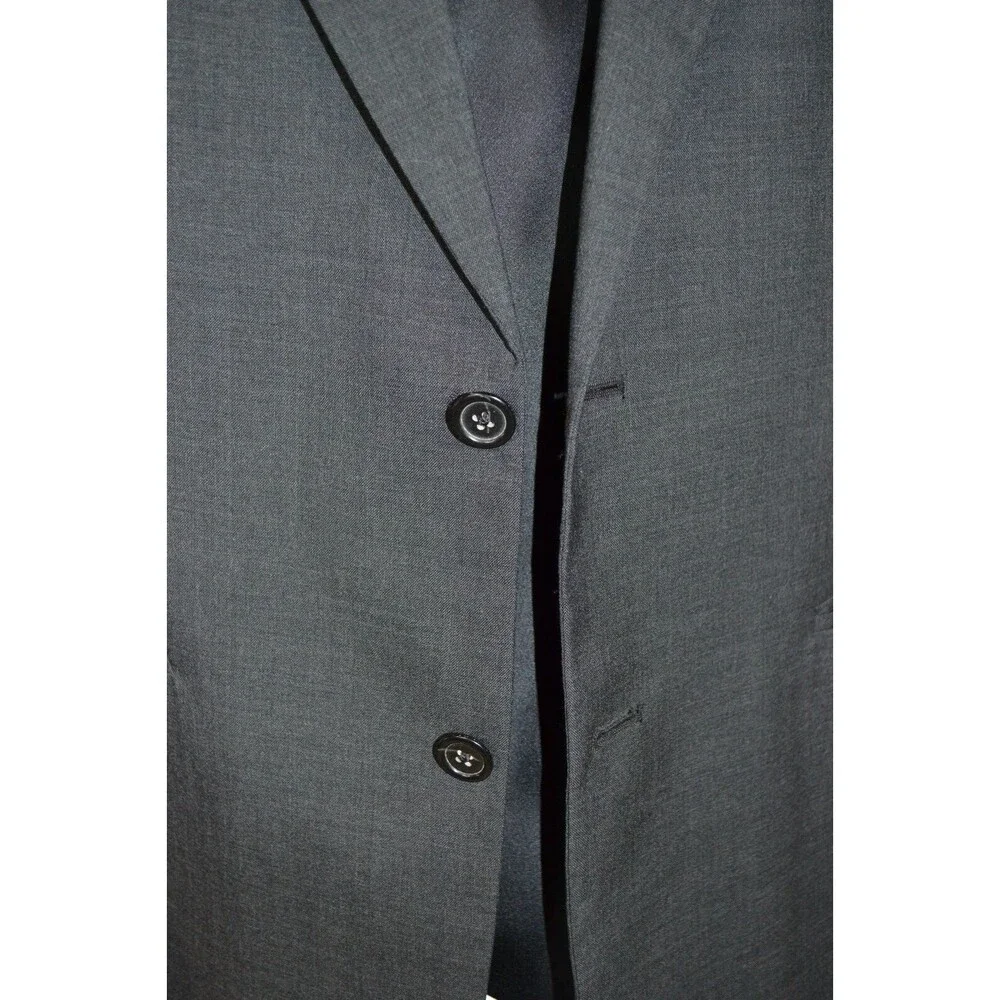 Brooks Brothers Brooksease Wool Blazer Dark Charcoal Gray Sport Coat Sz 44R USA‎
